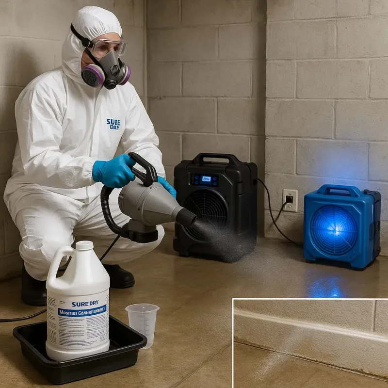 Sanitization and Odor Removal process in Littleton Common, MA